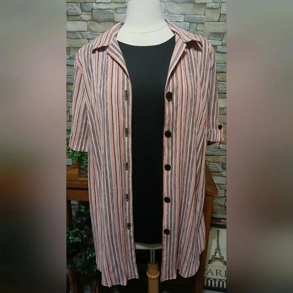MAGGIE BARNES Career Layered Blouse Business Casual Office 1X - Picture 2 of 6